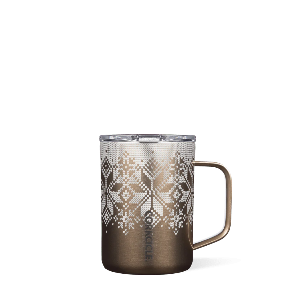 16oz Mug - Fairisle Gold