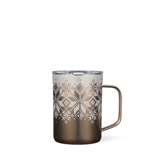 16oz Mug - Fairisle Gold