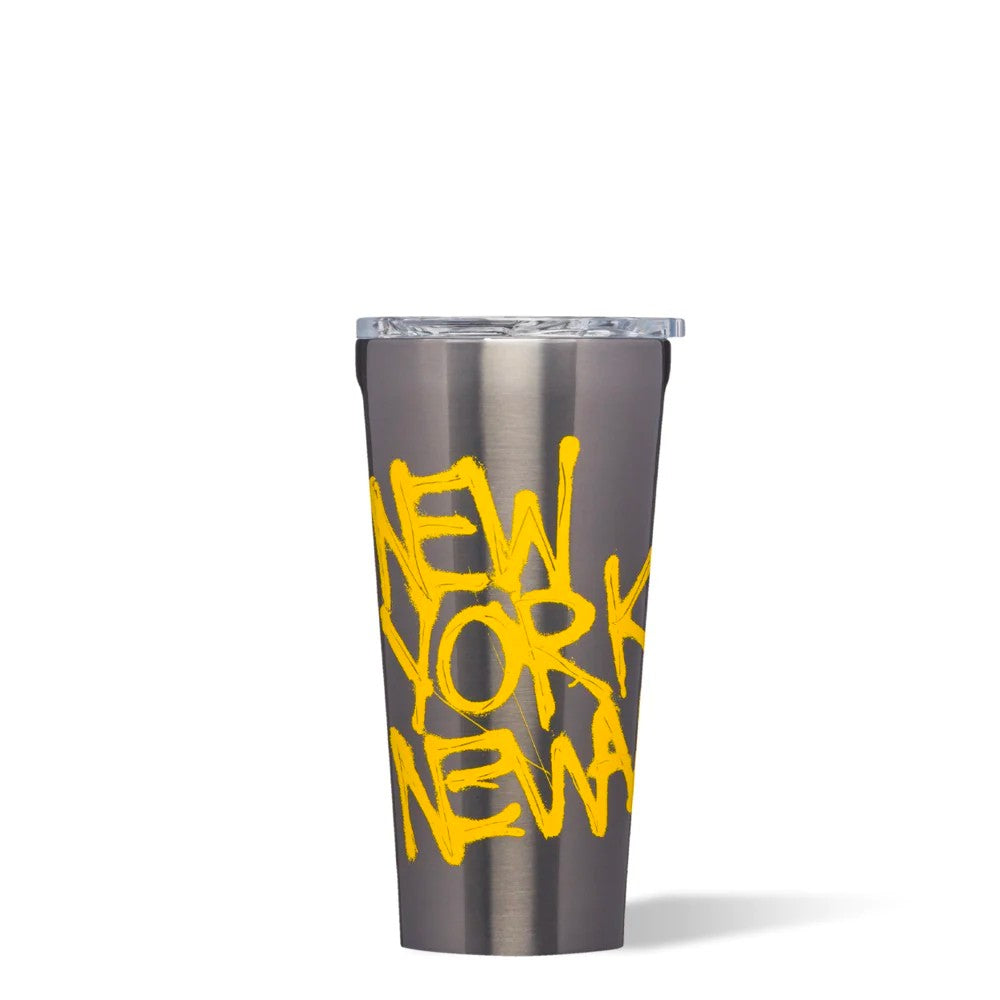 16oz Tumbler - Basquiat Gunmetal NY